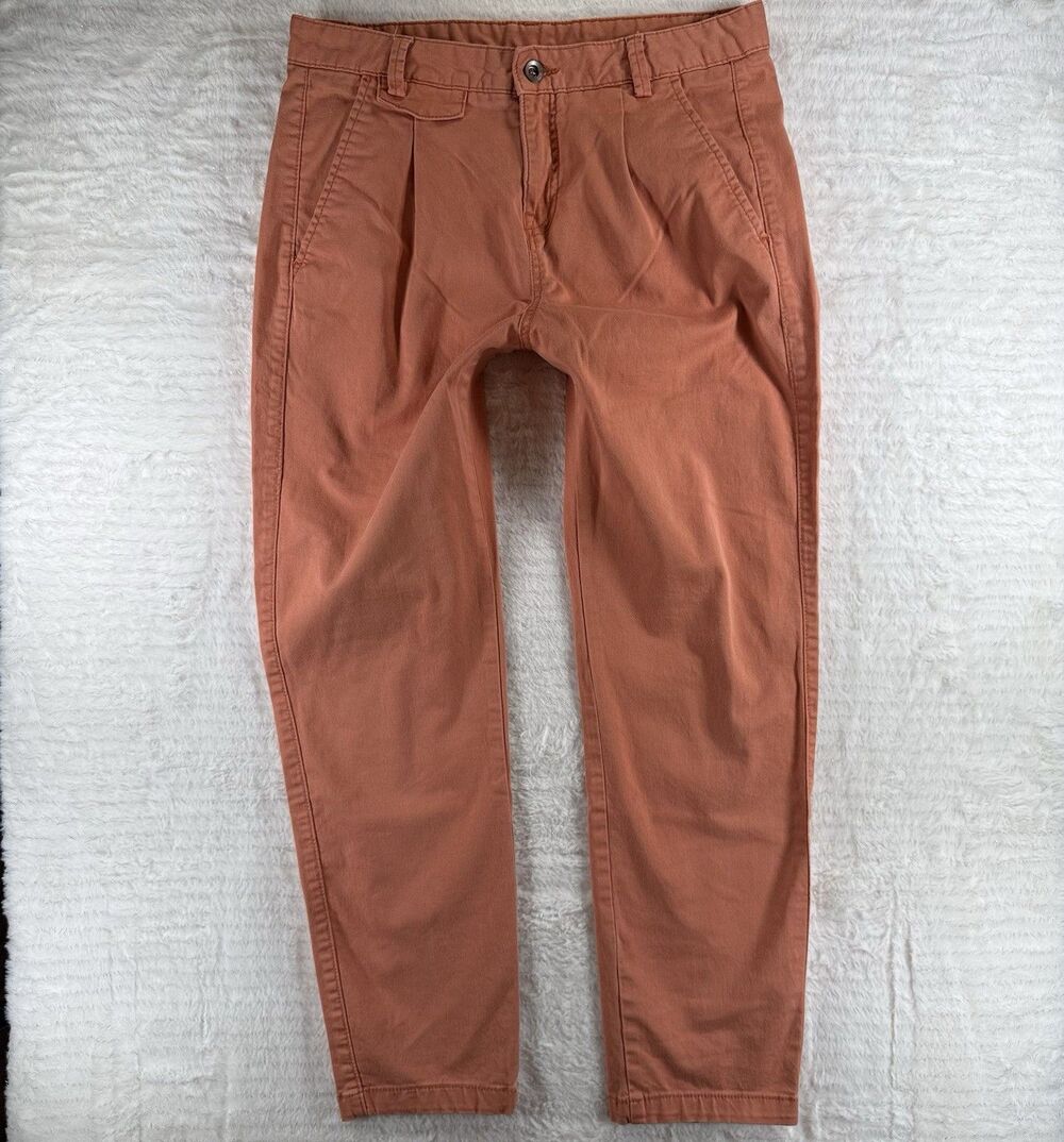 United Colors of Benetton Tapered Leg Pants In Peach Sz 42 Women’s 6